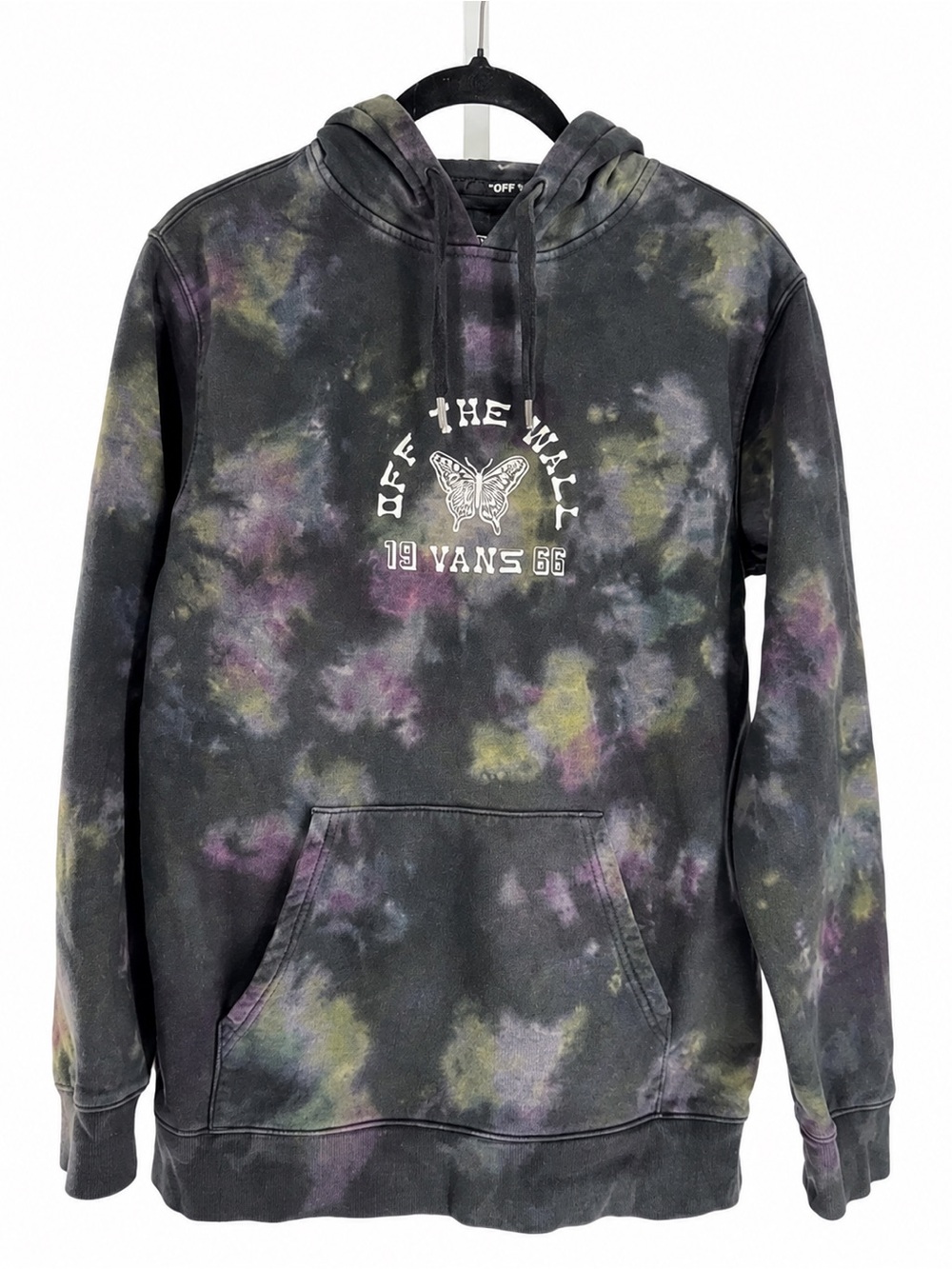 Vans Off The Wall Butterfly Tie Dye Pullover Hoodie Sweatshirt Unisex Small